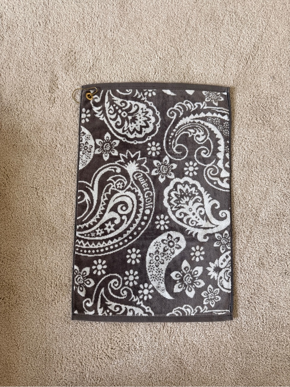 Quiet Golf Club golf towel - Brand new cocoa brown